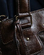 "CELINE" Carriage motif leather one handle bag