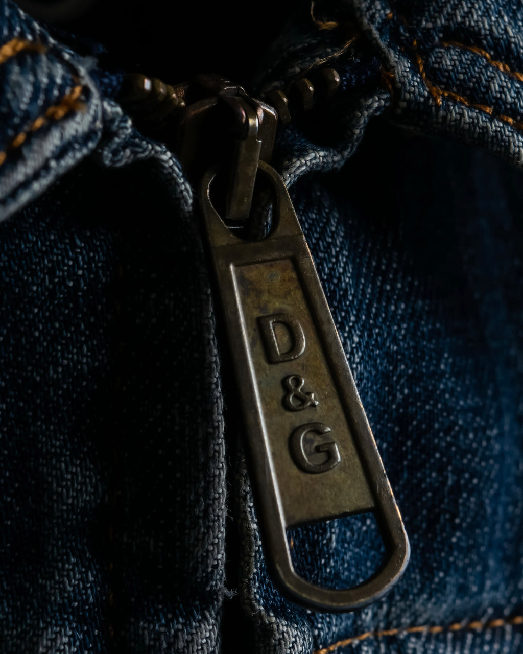 "Dolce & Gabbana" Cutting stitch detail denim jacket