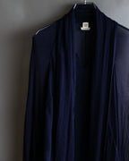 "HERMES" Bowtie detail balloon sleeve sheer pullover