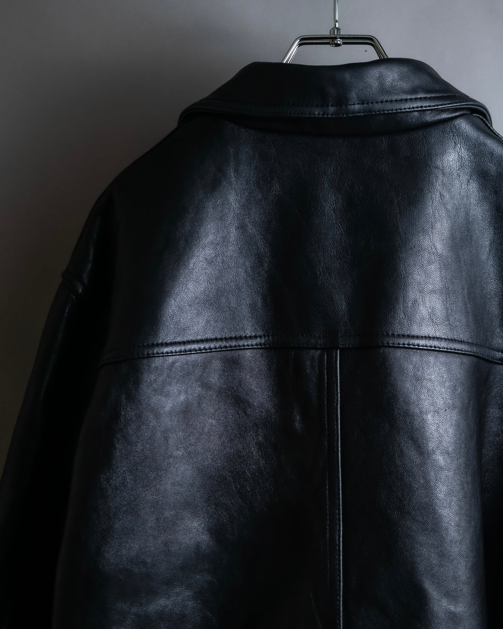 "M. JULIAN" High quality leather single riders blouson