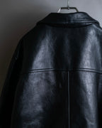 "M. JULIAN" High quality leather single riders blouson