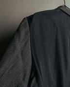 "COMME des GARÇONS HOMME" 10SS Vintage multi-button hickory stripe linen wool jacket