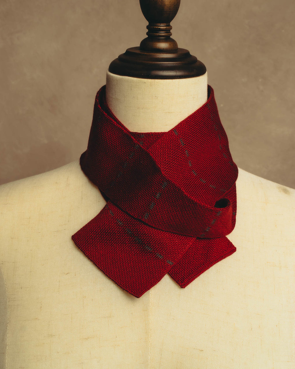"Hermès" Silk knit scarf tied