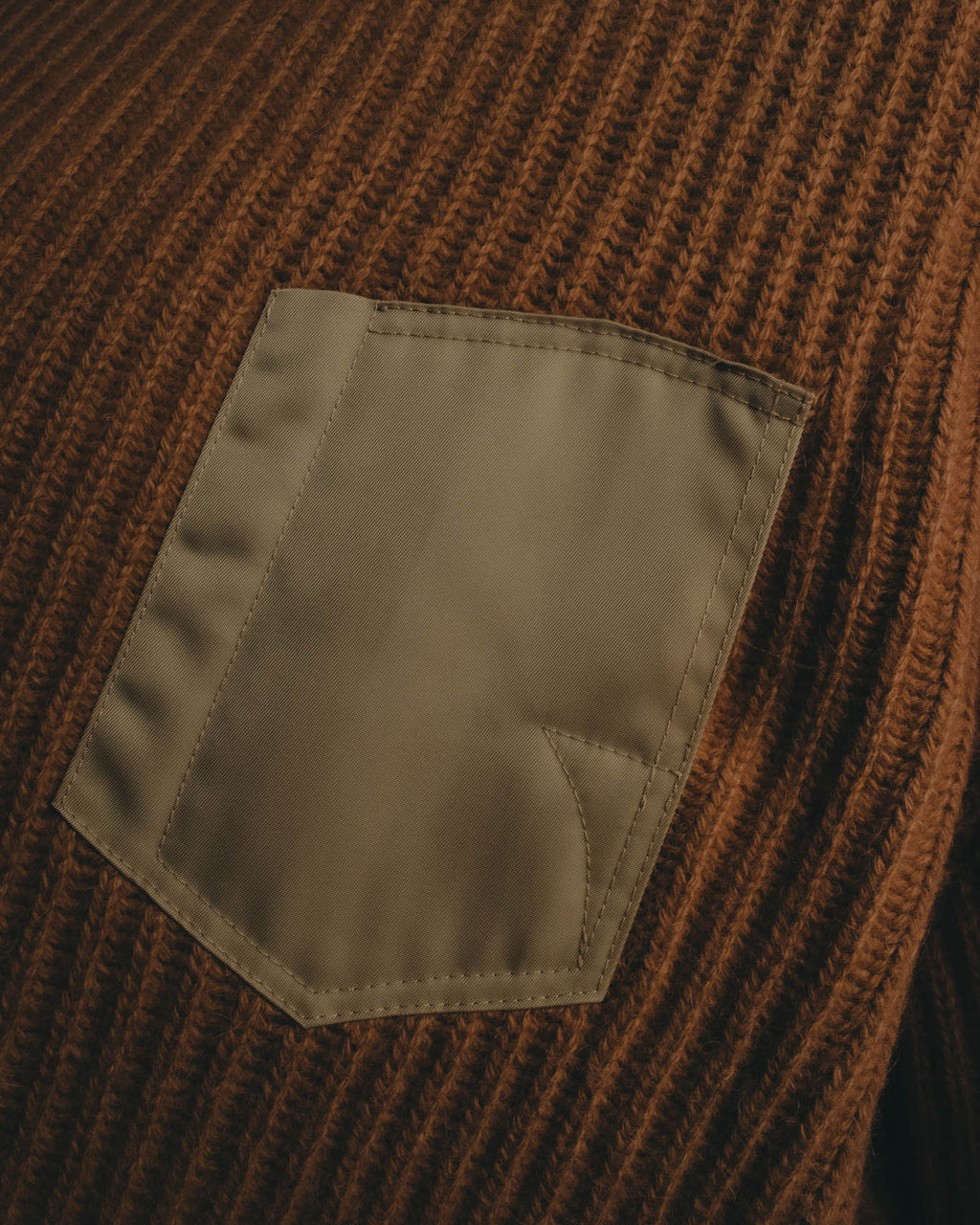 "Maison Margiela" 2021AW Textured ribbed crewneck sweater