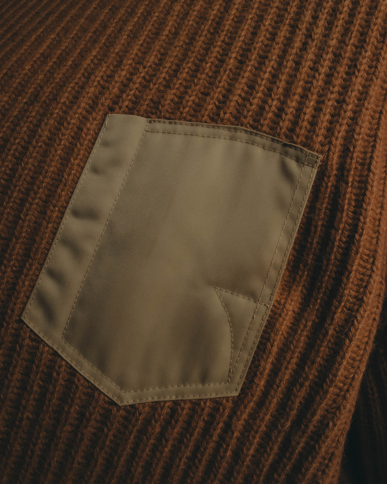 "Maison Margiela" 2021AW Textured ribbed crewneck sweater