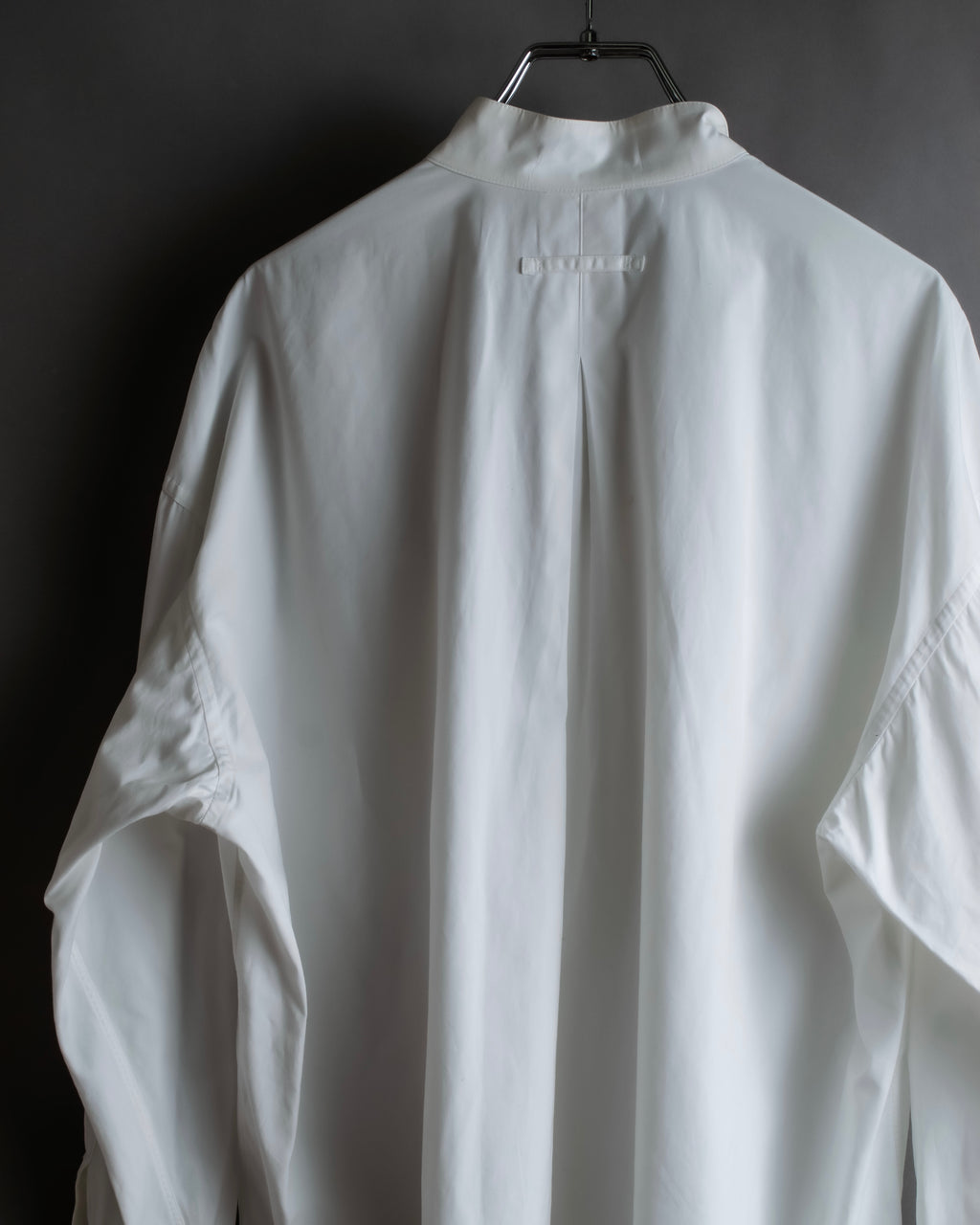 "JEAN PAUL GAULTIER" Cotton poplin stand-collar white shirt
