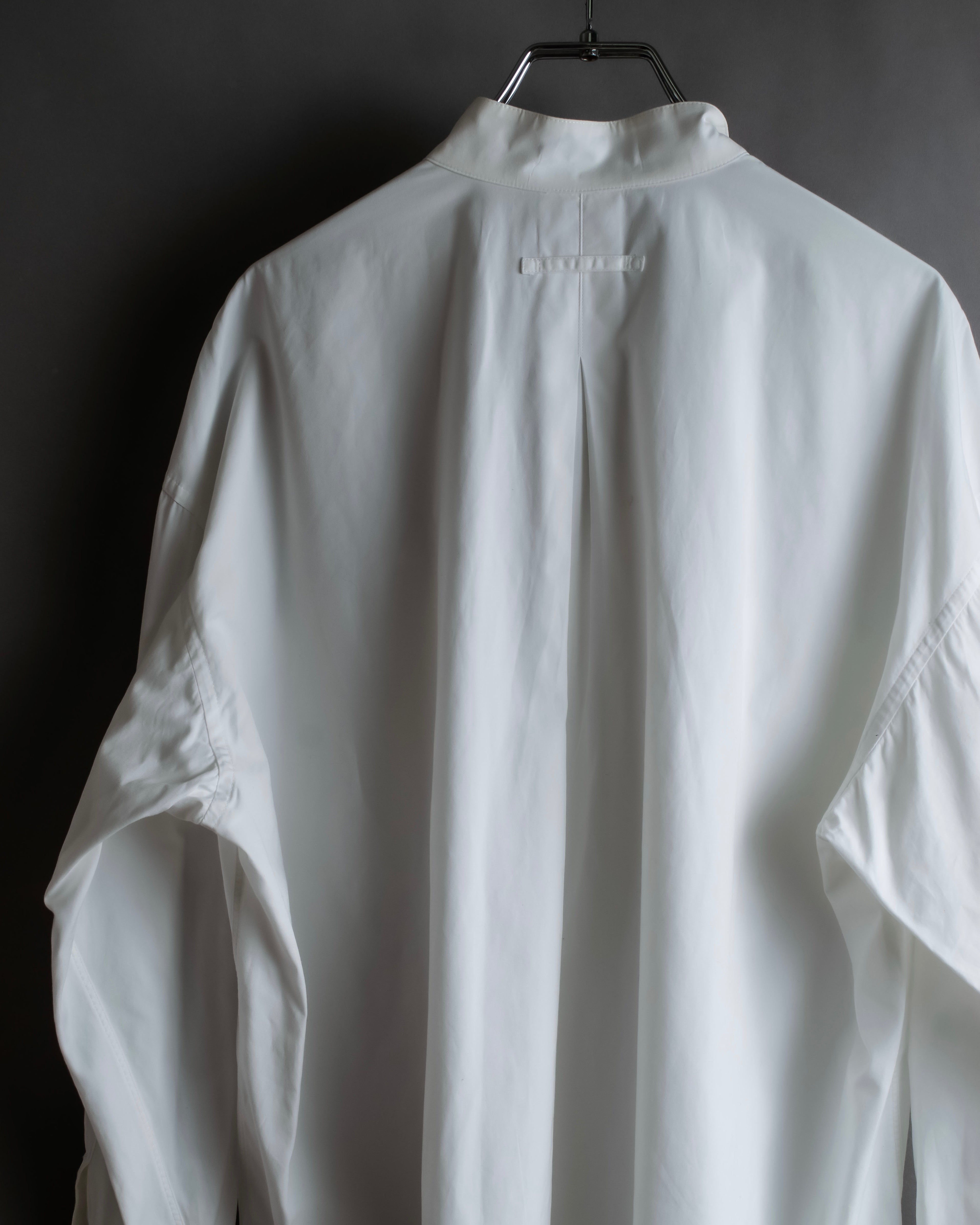"JEAN PAUL GAULTIER" Cotton poplin stand-collar white shirt