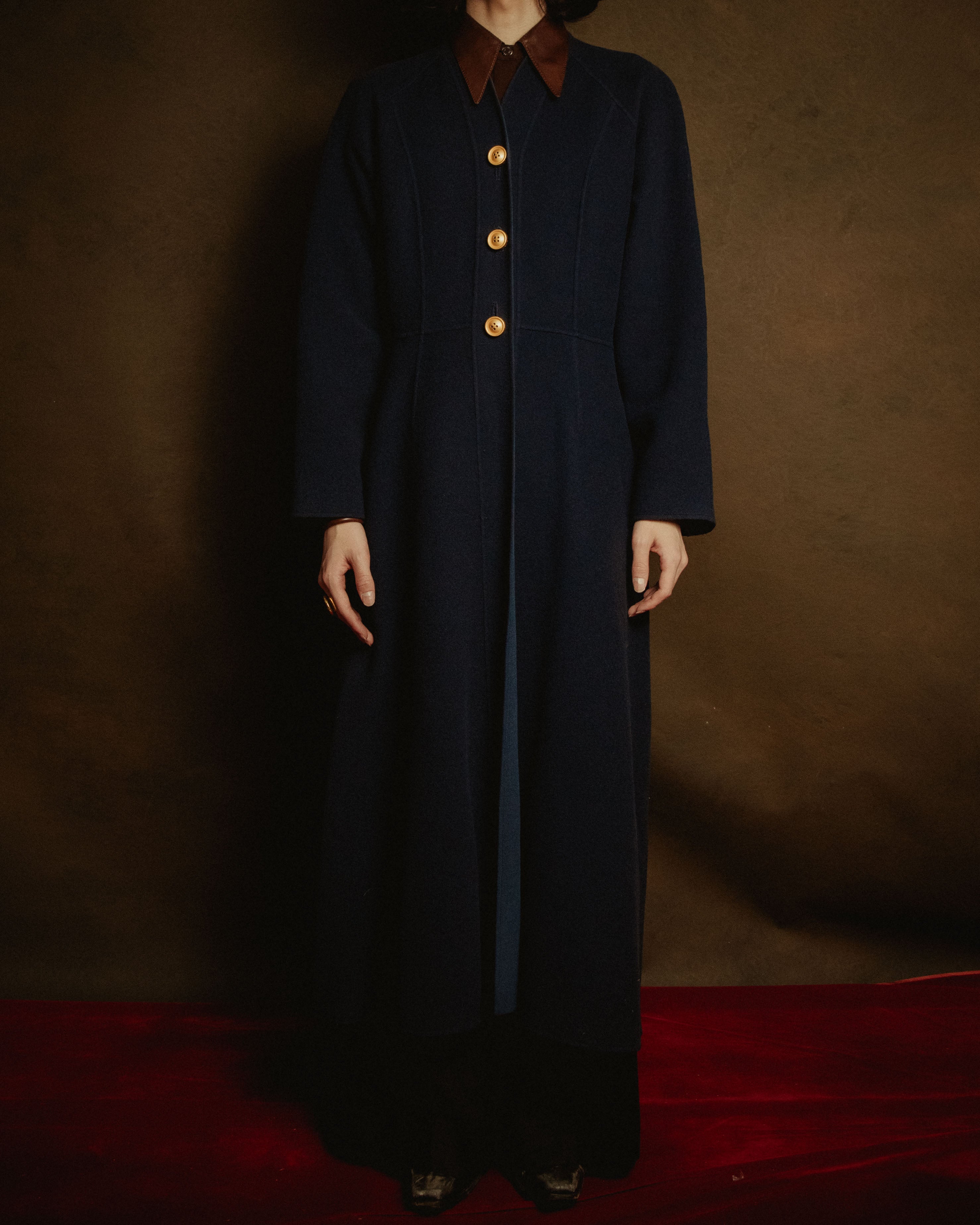 –SPECIAL– "Christian Dior" 80’s-90’s architectural coat dress