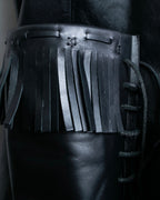 "TOM FORD" Fringe detail western long boots