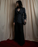 "Dolce & Gabbana" White striped shaped tailored jacket