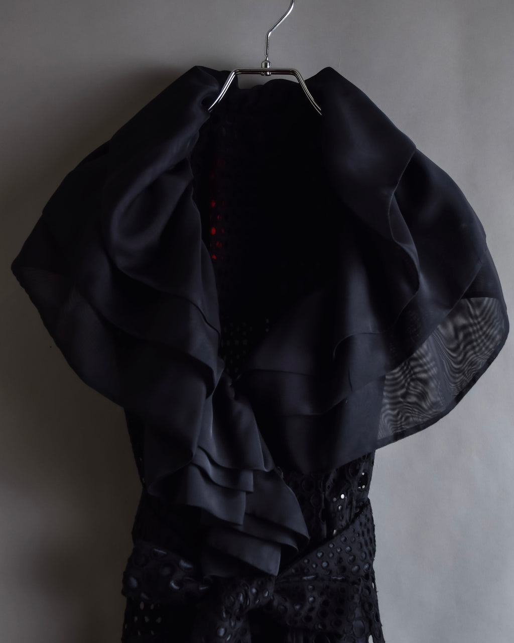 "NOKO OHNO" Layered organza frill embroidered dress