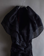 "NOKO OHNO" Layered organza frill embroidered dress