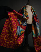 “GUCCI” 2016–2020 Ceramic motif silk foulard scarf