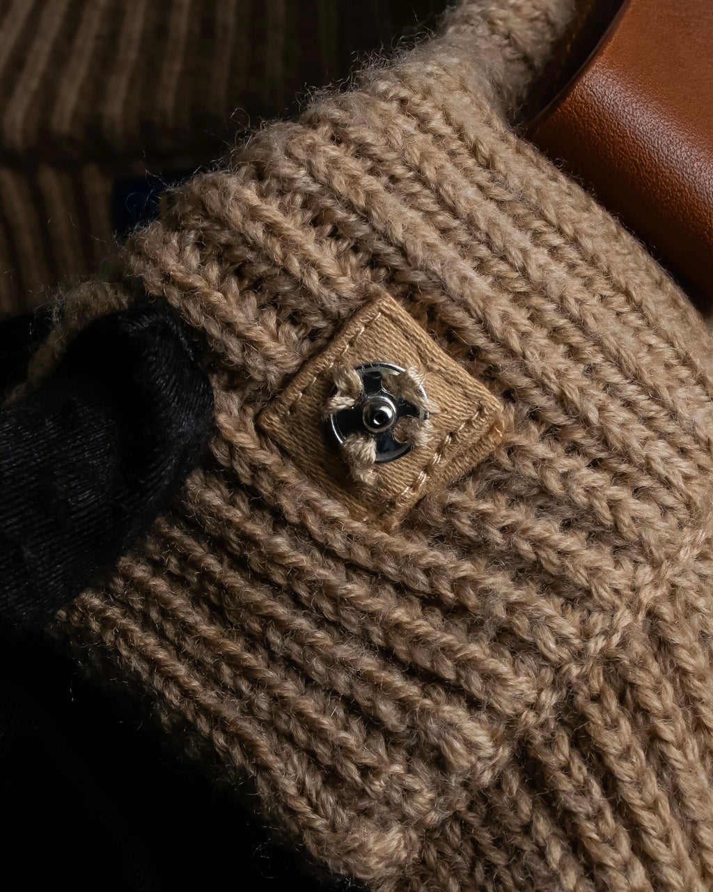 "POLO Ralph Lauren" Buckle closure design ribbed cardigan