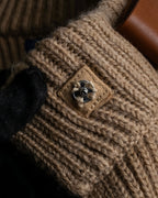 "POLO Ralph Lauren" Buckle closure design ribbed cardigan