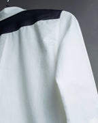 "CELINE" Combination color dress shirt