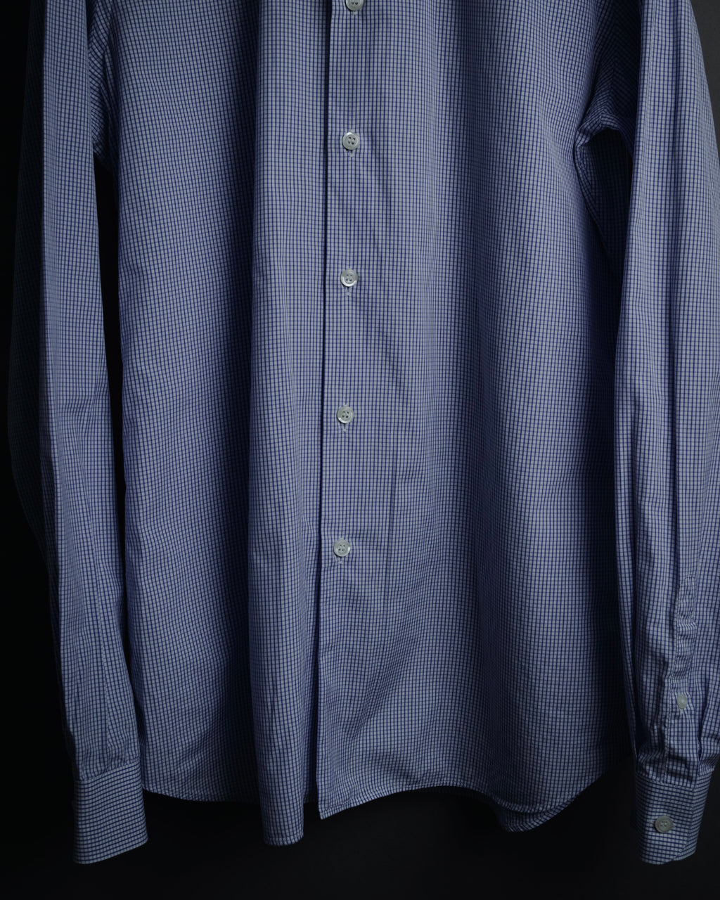 "PRADA" 2014 Micro check modern dress shirt