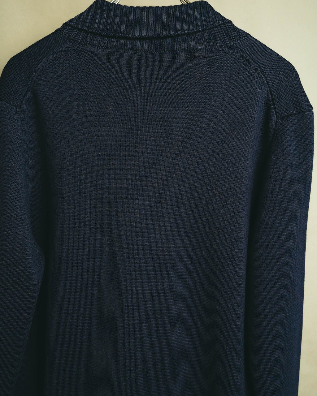 “Salvatore Ferragamo” 80’s-90’s Gancini buckle virgin wool knit jacket
