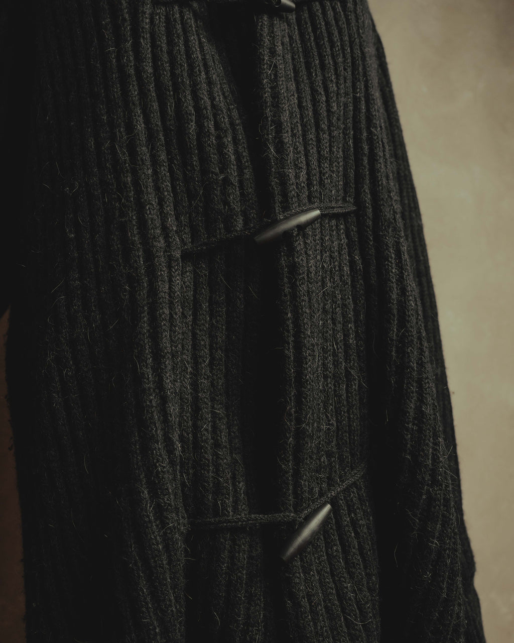 "MM6 Maison Martin Margiela" 00's-10's Alpaca blend hooded knit duffle coat