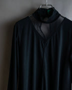 "JUNIOR GAULTIER" Sheer layered tie detail dress