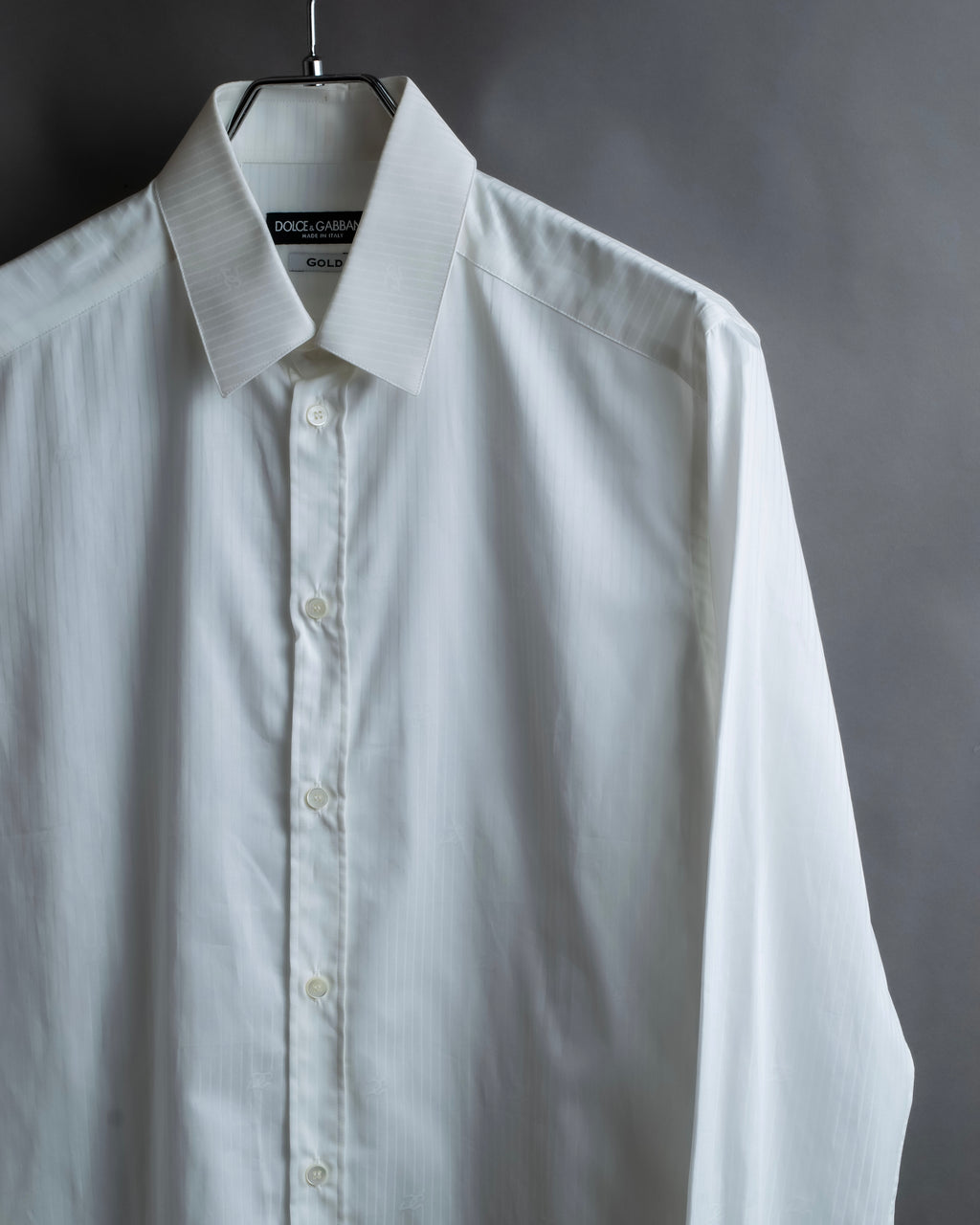 "DOLCE &amp; GABBANA" Shadow stripe pattern oversized shirt