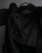 "BURBERRYS" Traditional detail double-breasted stand color trench coat