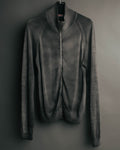 "PRADA" 90's-00's Minimal cotton zip cardigan
