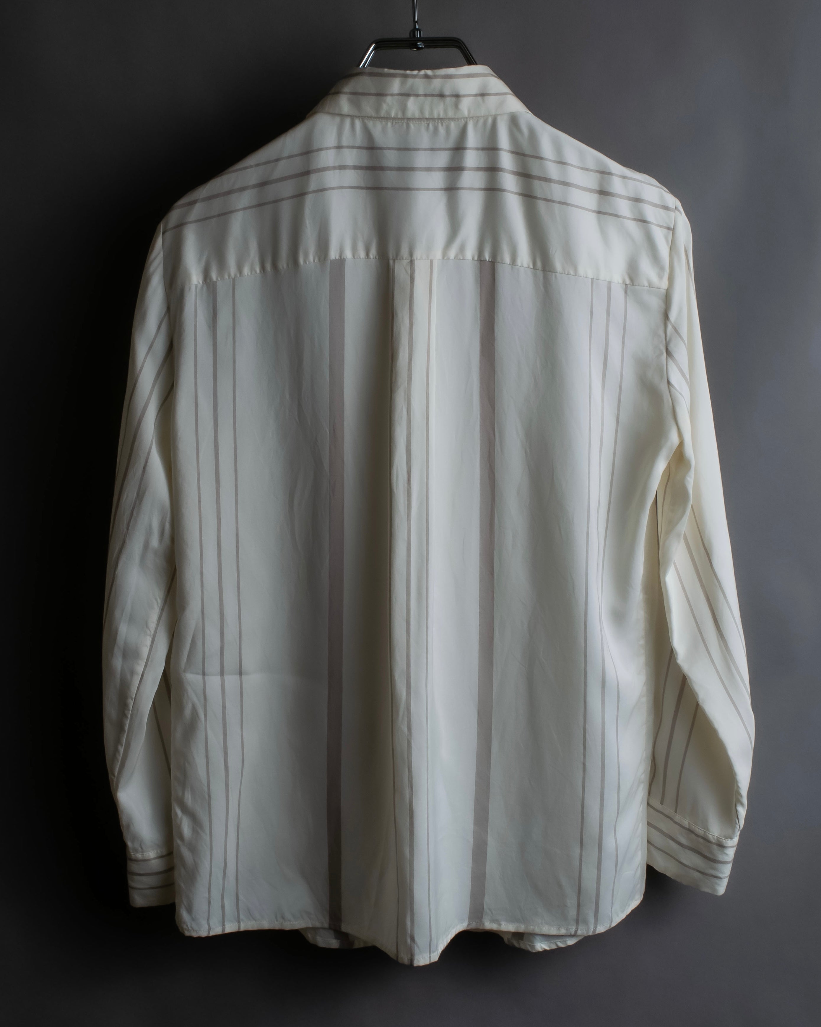 "Loro Piana" Multi-stripe pattern natural color shirt