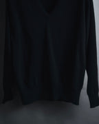 "CELINE" 90’s scottish cashmere v neck knit