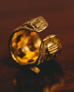 -SPECIAL- “CHANEL” 1996 Spring Collection Lattice CC wide band ring