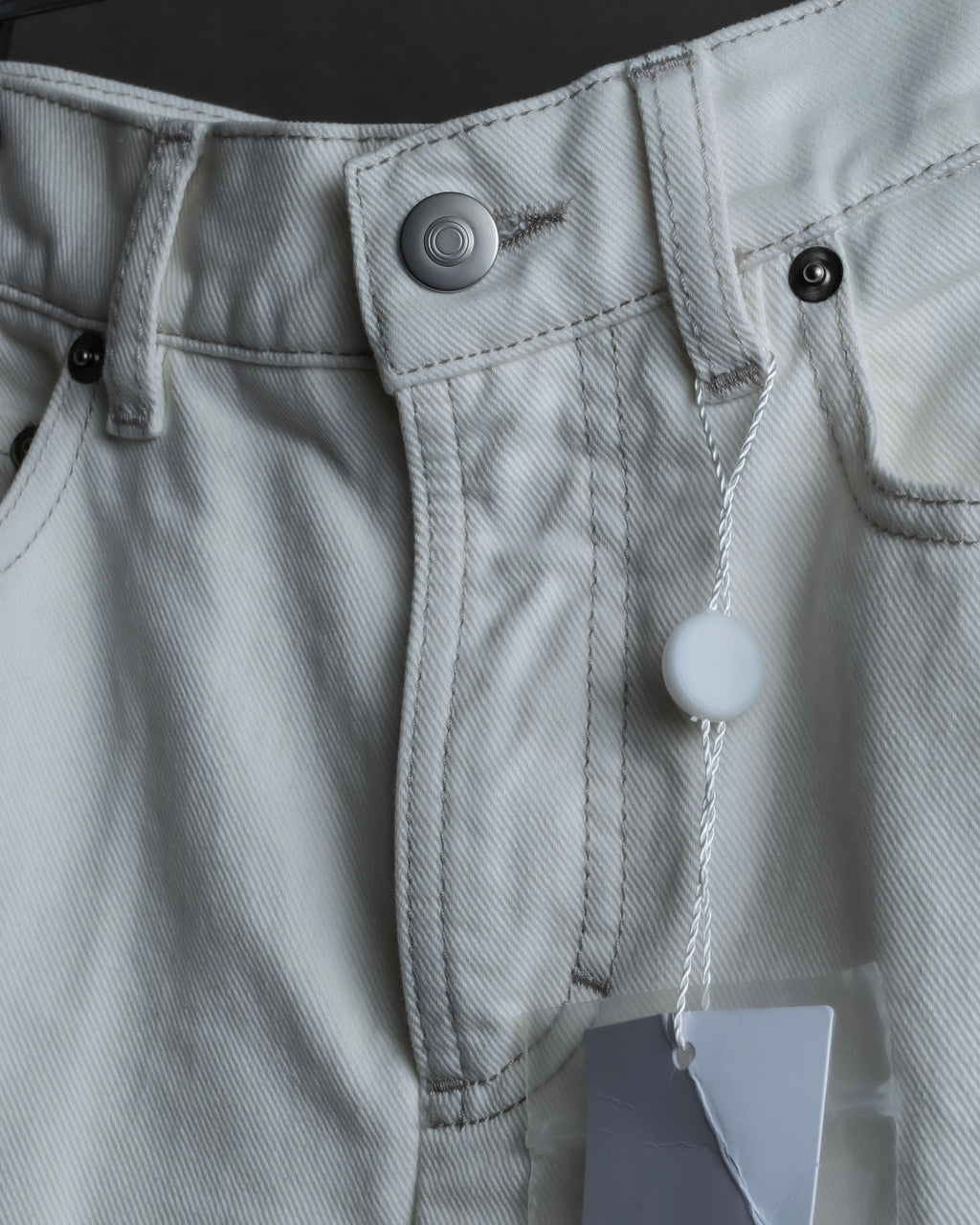 "MAISON MARGIELA" 21SS Washed raw cut flared cropped denim pants