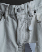 "MAISON MARGIELA" 21SS Washed raw cut flared cropped denim pants