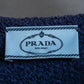 "PRADA" Fringe design box silhouette cardigan