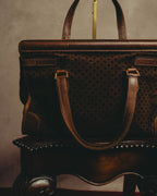 -SPECIAL- "GUCCI" 70's Micro GG suede turn-lock handbag