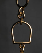 “HERMES“ 90’s Stirrup motif double tour bracelet