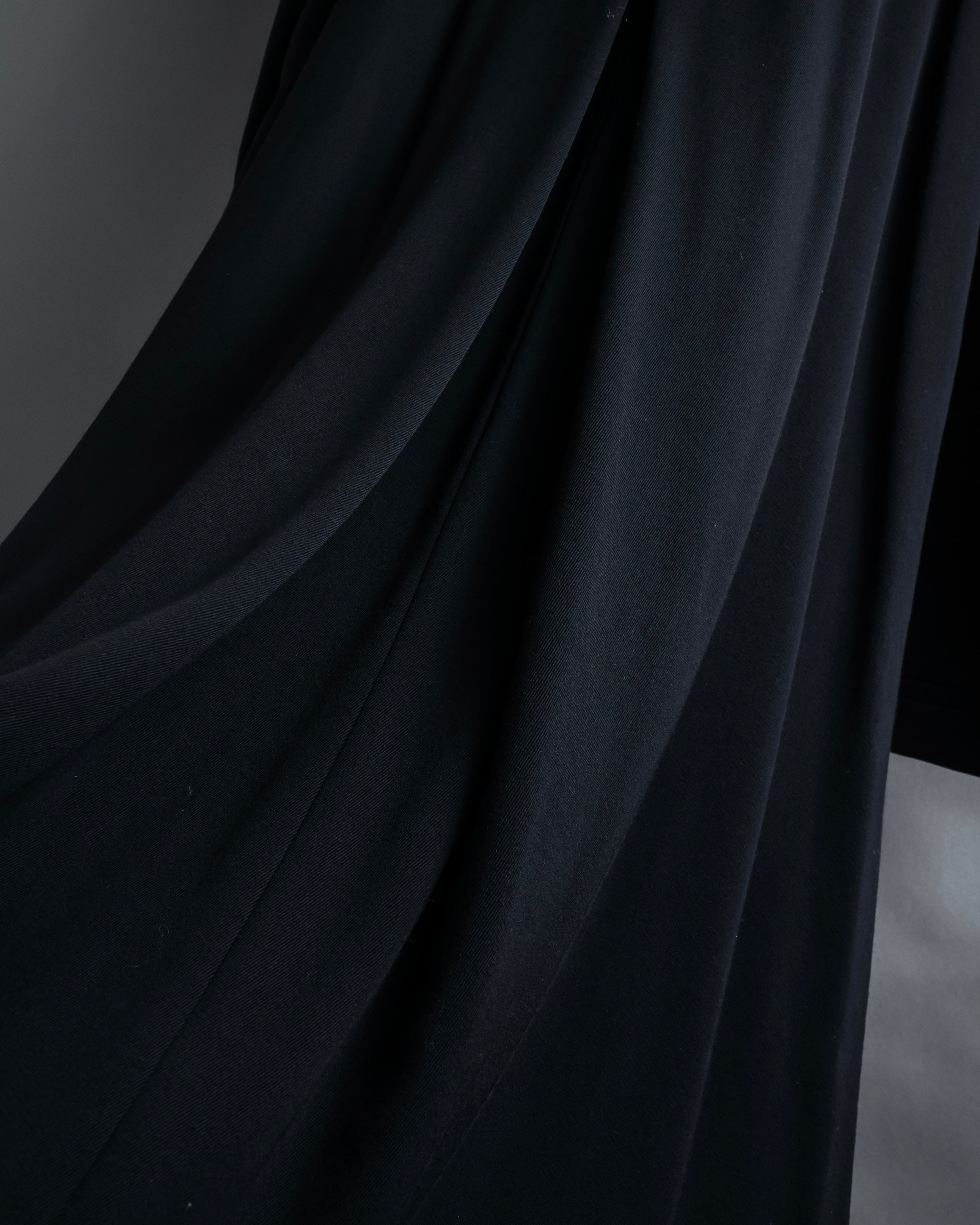 -SPECIAL- "Y's" 15AW Cape design panel oversized stand collar coat