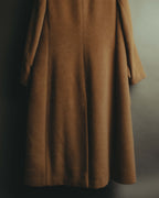 "VALENTINO MISS V" 80's-90's Camel hair single-breasted coat