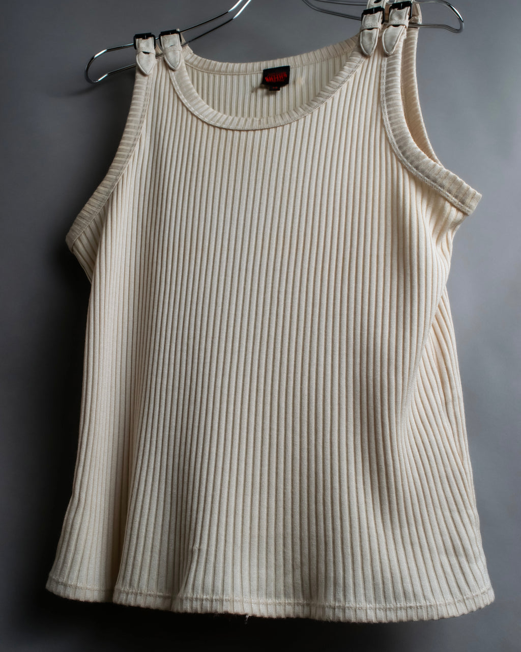 “Jean Paul Gautier” Double belted shoulder designed tank top