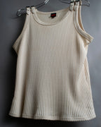 “Jean Paul Gautier” Double belted shoulder designed tank top