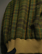 "Christian Dior" 80's-90's Wool plaid blouson and trousers set