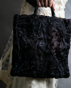 "LOEWE" Real fur and nappa leather tote bag