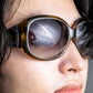 "Ferragamo" Gancini butterfly frame sunglasses