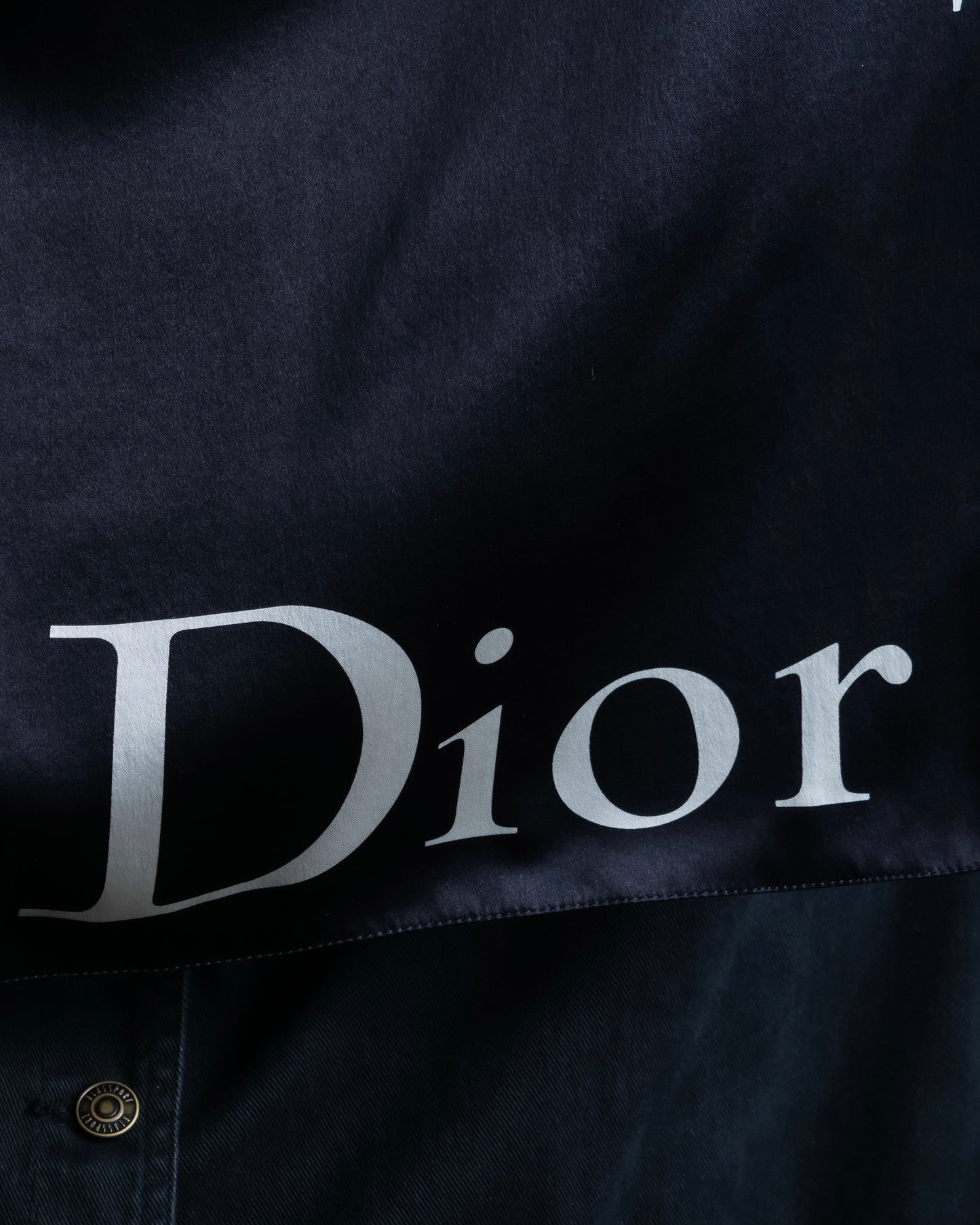 "Christian Dior" Logo＆Addict print small square scarf