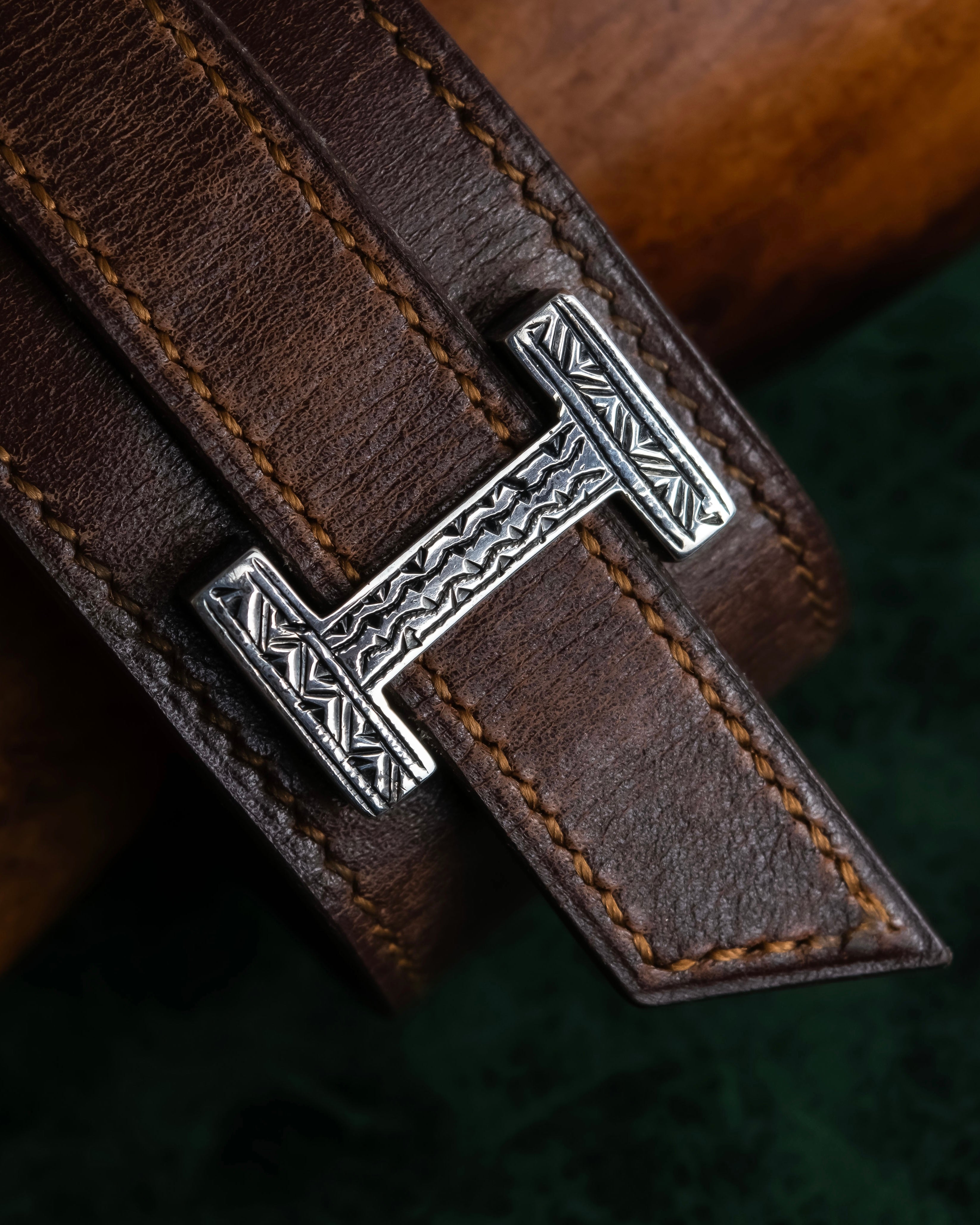 "HERMES" Tuareg Artemis leather bracelet