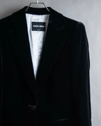 "GIORGIO ARMANI" Beautiful shape velour tailored jacket