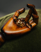 -SPECIAL- “Bottega Veneta” 10's- Sculptural gold plated knot ring