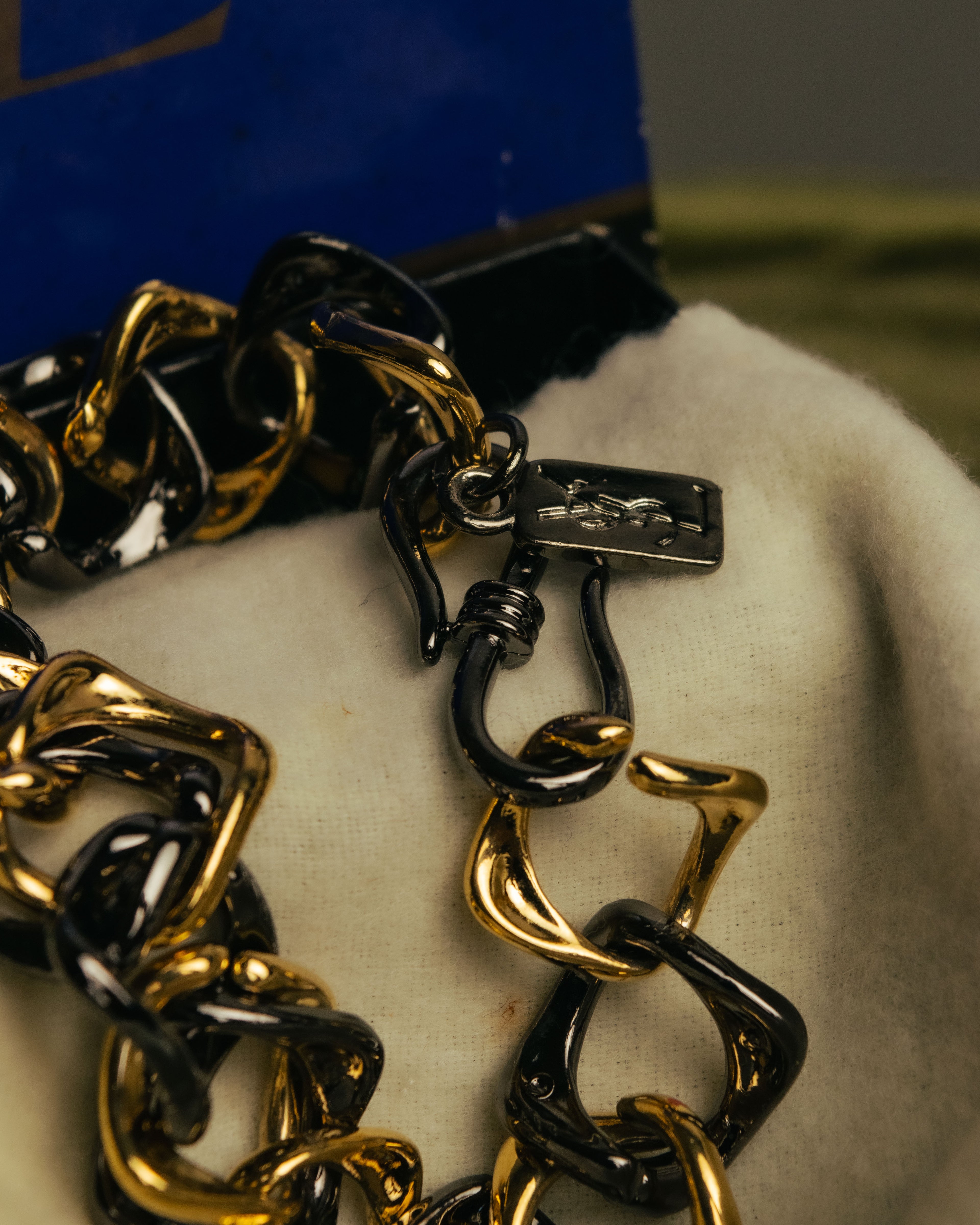 “Yves Saint Laurent” 80’s-90’s Two tone chain bracelet