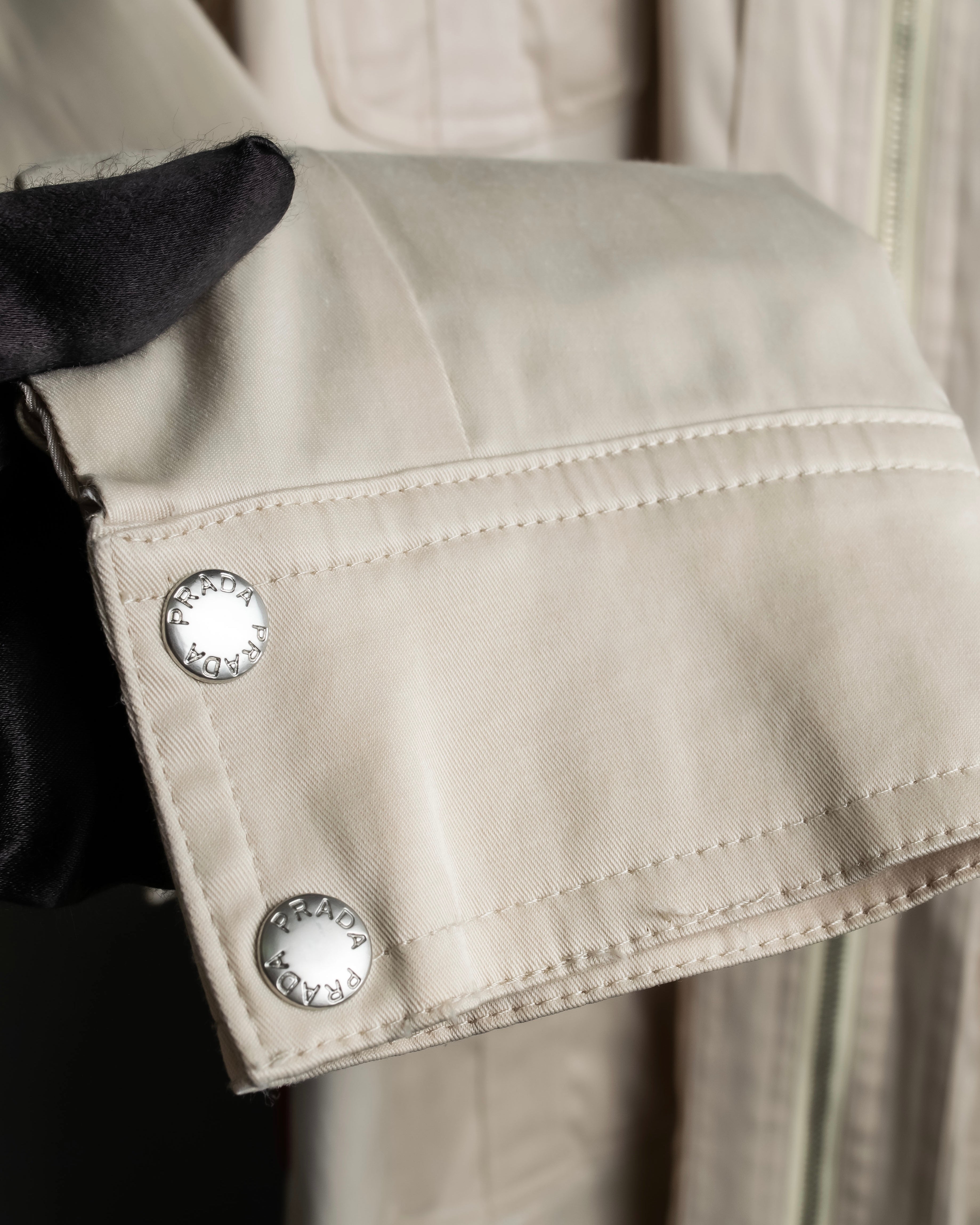 "PRADA" Military detail cotton jacket