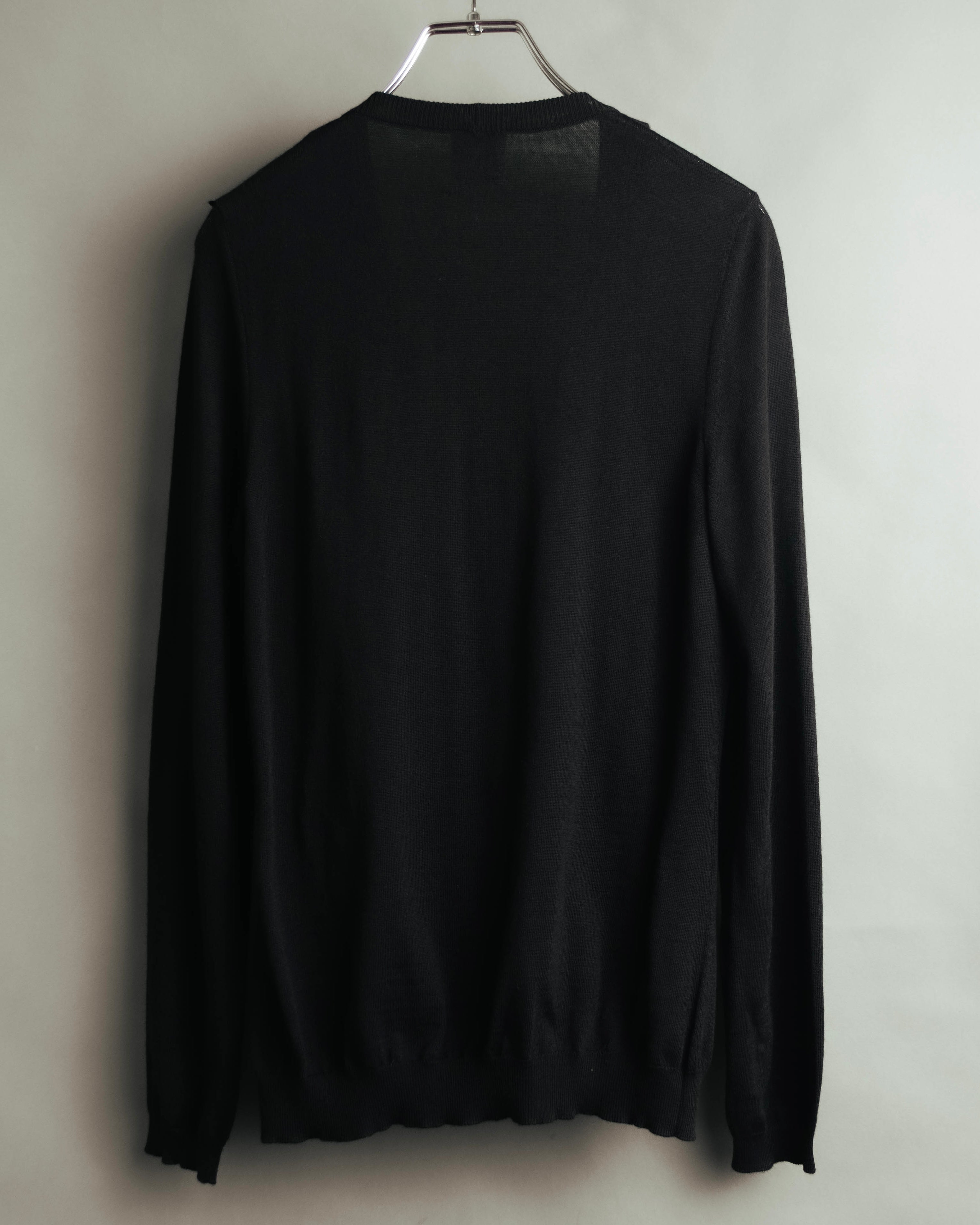 "RED VALENTINO" 10's Feminine merino wool knit cardigan