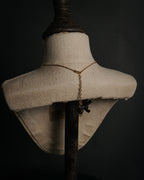 “Christian Dior” 80’s-90’s Lucky horseshoe pavé pendant necklace